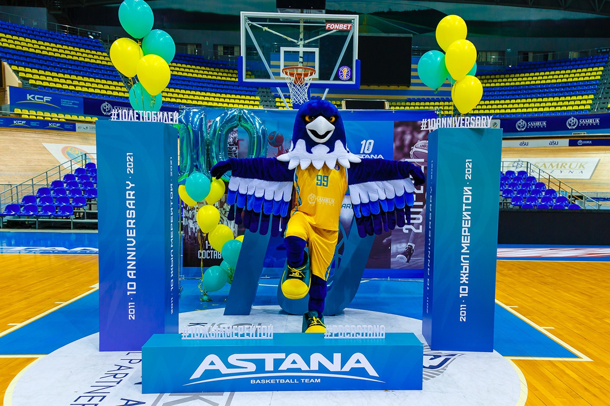 Талисман баскетбольного клуба Астана орел Сэм