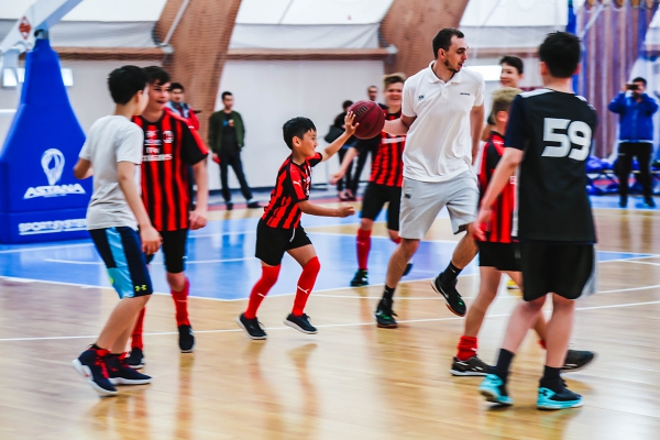 Master class of «Astana» Children's Basketball Academy for children from orphanages