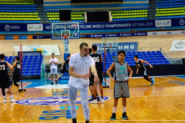 «Сарыарқа» велотрегінде Астана балалар баскетбол академиясының жаттығуы