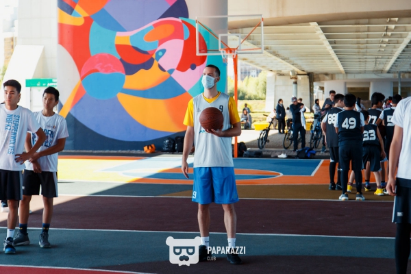 Master class of «Astana» players for children on the new street basketball court